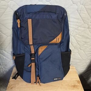 Swiss Tech Blue and Brown Backpack